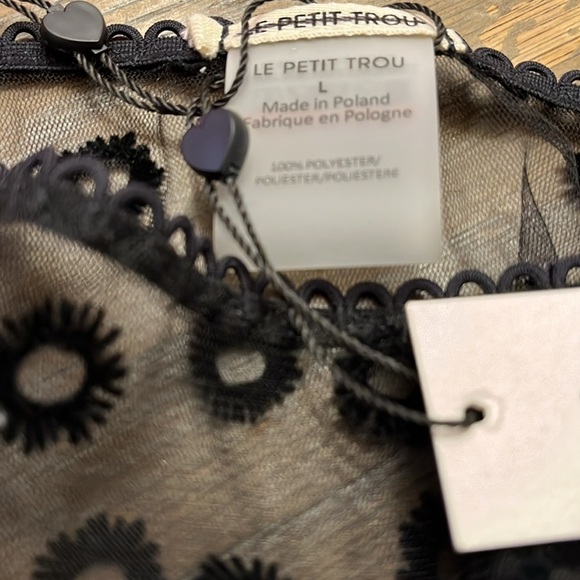 Anthropologie Le petit TROU noir high waisted brief panty size large new wtag - Picture 4 of 8